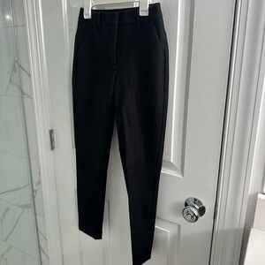 WHBM black cropped petite slacks